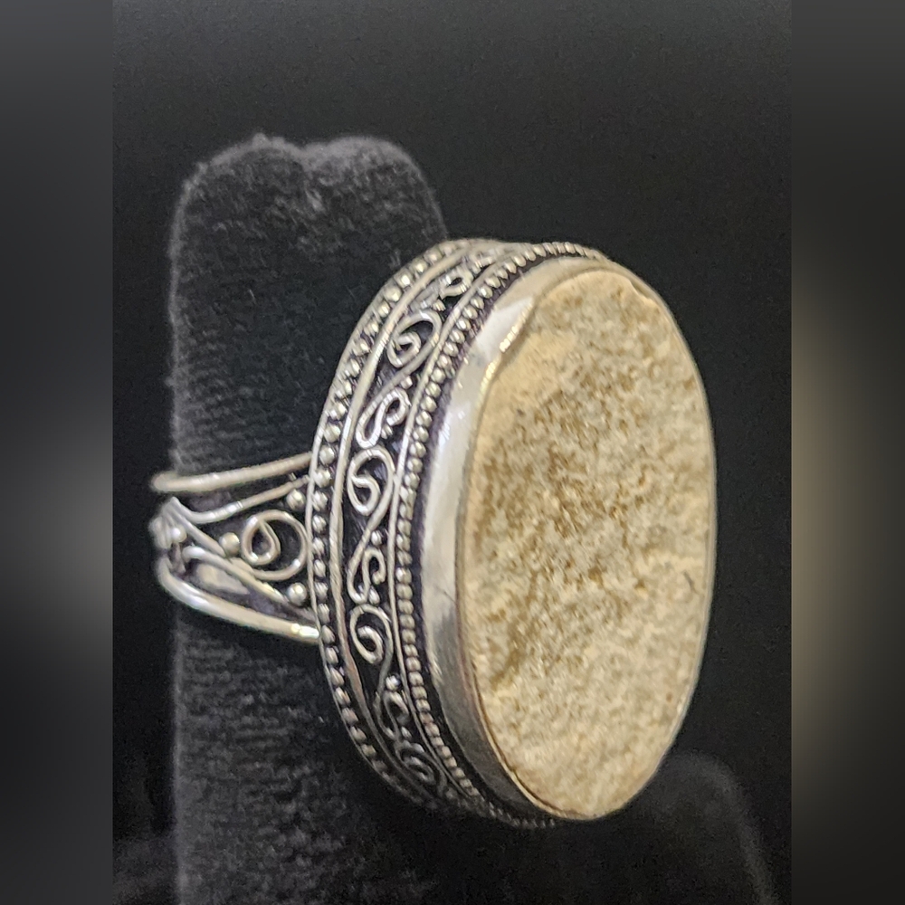German Dendritic Opal Ring